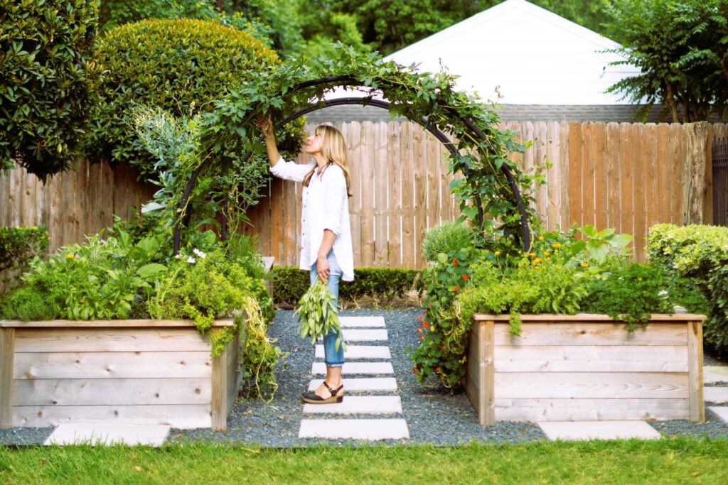 Kitchen Garden Stone Pathway